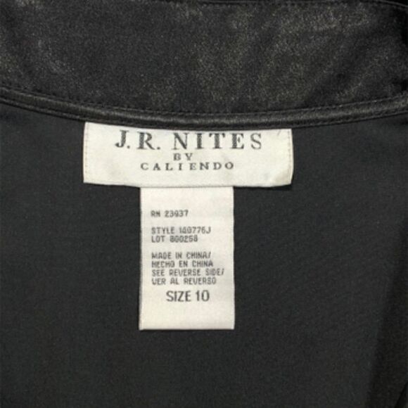 J.R. Nites by Caliendo Black Blazer Size 10 - Picture 2 of 3